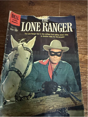 Vintage The Lone Ranger Dell Comic Oct Nov 10 Cent TV Photo Cover Silver